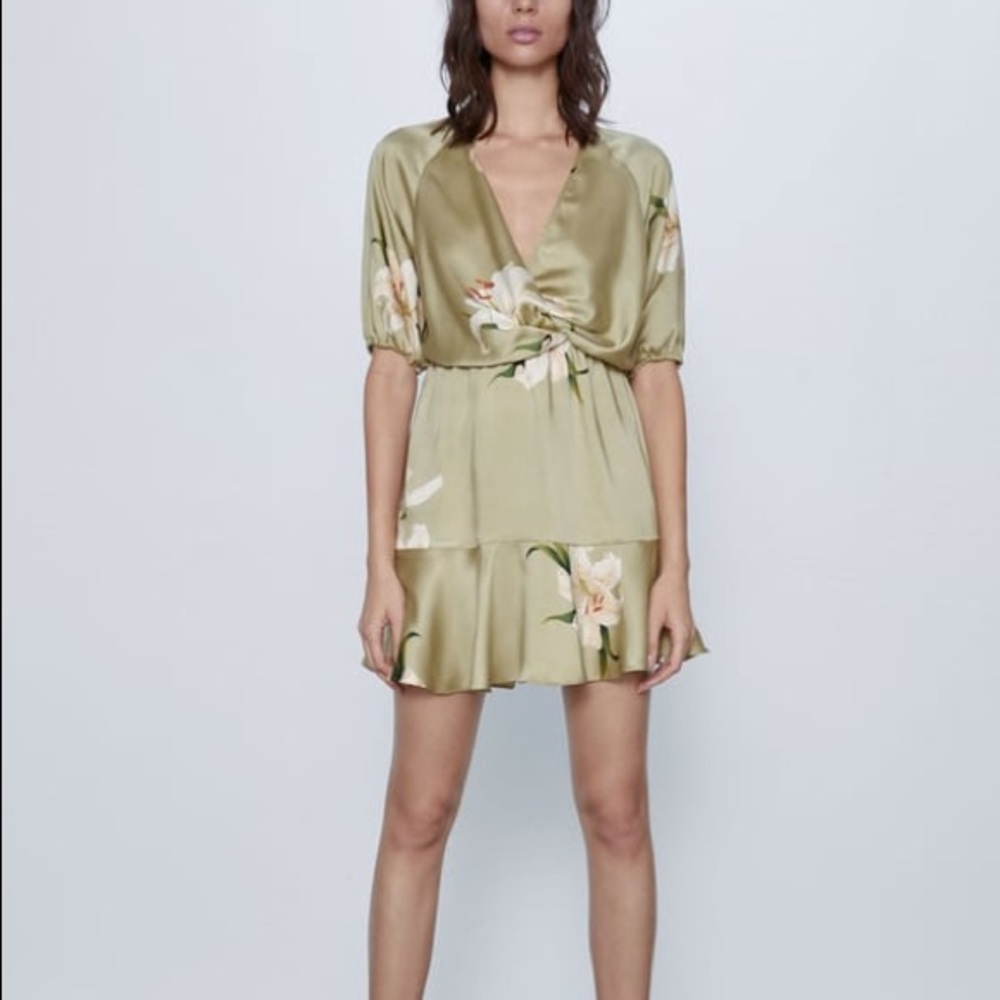 Zara Print Knot Dress
